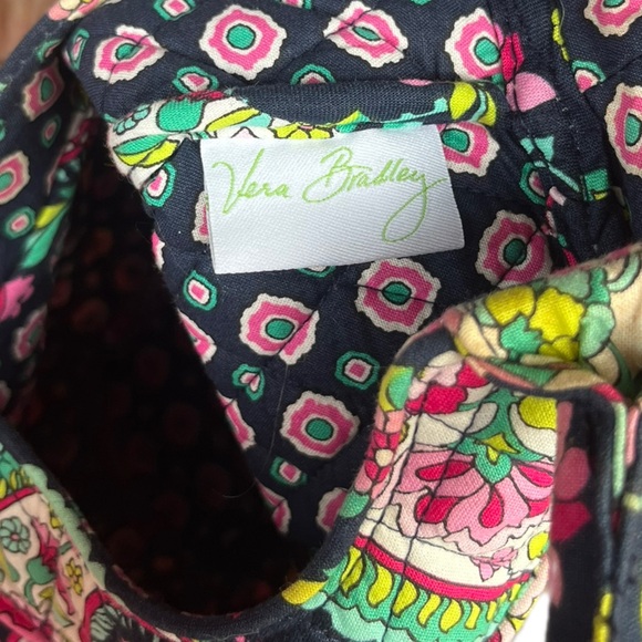 Vera Bradley Petal Paisley Mini Tote Navy - Picture 8 of 8